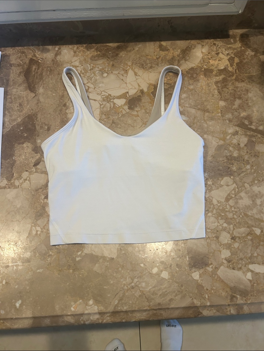 lululemon athletica White Cropped align tank
